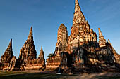 Ayutthaya, Thailand. Wat Chaiwatthanaram, close view of the soutern gallery of the temple precint.